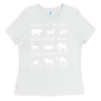 White Animals Of The World Ladies Tee - Bettercallsaul