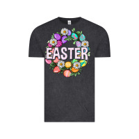 Easter With Eggs And Daisy Easter Day Vintage Tee | Teevron