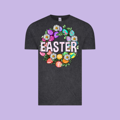 Easter With Eggs And Daisy Easter Day Vintage Tee Designed By Howdyjamesfarm