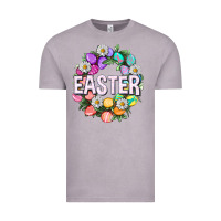 Vintage Zinc Easter with eggs and daisy Easter Day Vintage Tee - HowdyJamesFarm