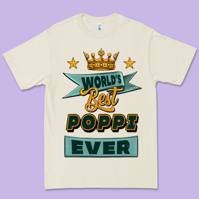 World's Best Poppi Ever Premium Tee Designed By Jasminsmagicworld