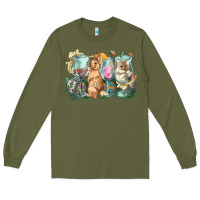 Army Green Easter Day wine glasses bunny Long Sleeve Tee - HowdyJamesFarm