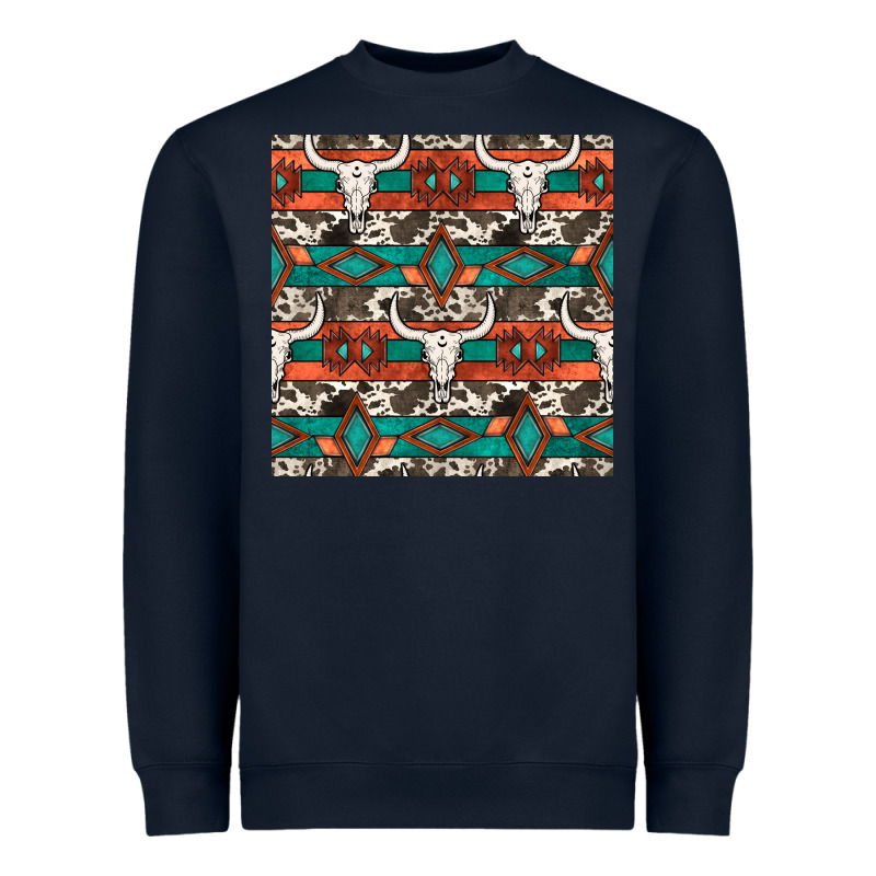 Native American Aztec Seamless Pattern 3 Heavyweight Sweatshirt by BundleAndBundleShop | Teevron