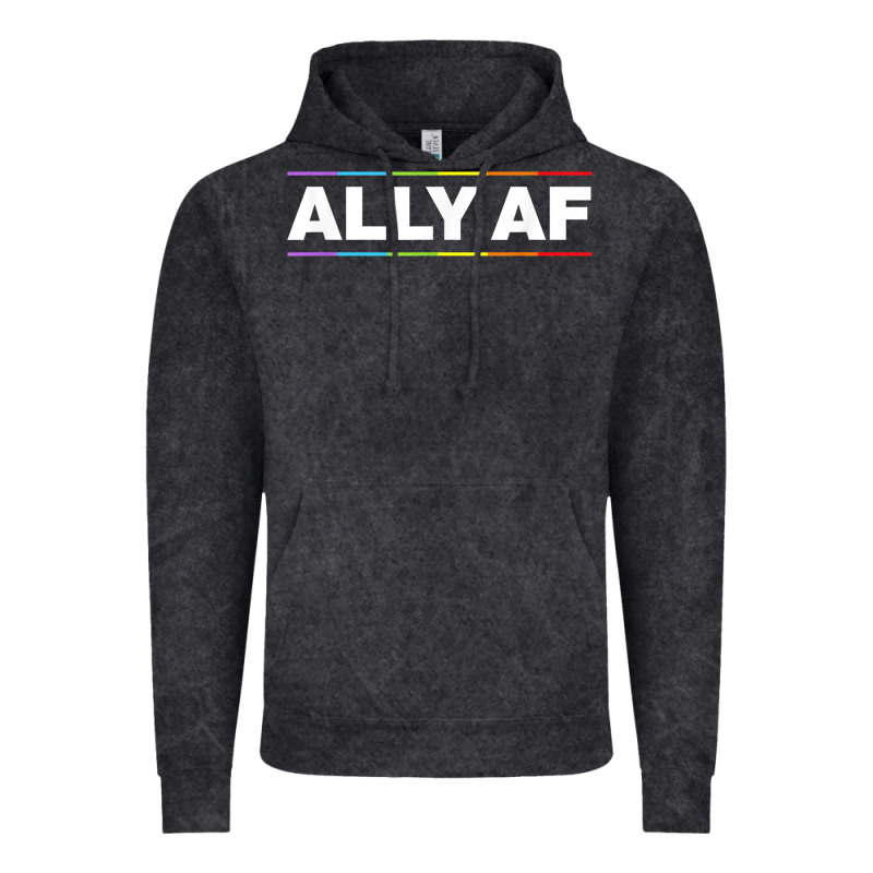 Ally Af Pride Rainbow Shirt  Proud Lgbtq Ally Tshirt Vintage Hoodie by minhPixels | Teevron
