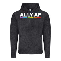 Vintage Black Ally AF Pride Rainbow Shirt  Proud LGBTQ Ally TShirt Vintage Hoodie - minhPixels