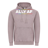 Vintage Zinc Ally AF Pride Rainbow Shirt  Proud LGBTQ Ally TShirt Vintage Hoodie - minhPixels