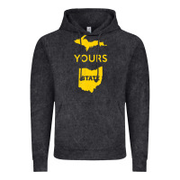 Vintage Black Up Yours State Of Ohio Funny Anti Oh Pro Michigan Meme Vintage Hoodie - minhPixels