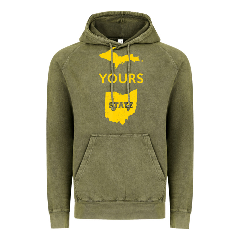 Up Yours State Of Ohio Funny Anti Oh Pro Michigan Meme Vintage Hoodie by minhPixels | Teevron