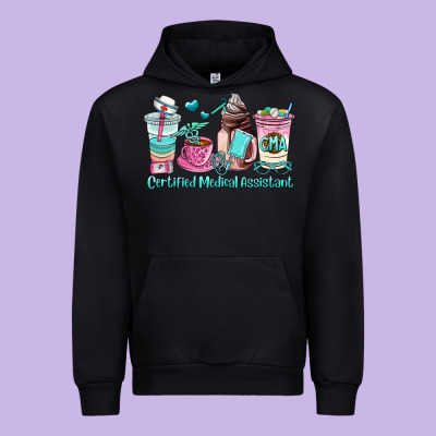 Certified Medical Assistant Coffee Cup Urban Hoodie Designed By Adodesignshop