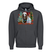 Merry Christmas Goat Zipper Hoodie | Teevron