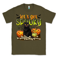 Army Green Let's Get Spooky Classic Tee - texasbilliewilder