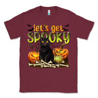 Burgundy Let's Get Spooky Classic Tee - texasbilliewilder