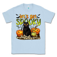 Dusty Blue Let's Get Spooky Classic Tee - texasbilliewilder