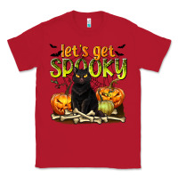 Red Let's Get Spooky Classic Tee - texasbilliewilder