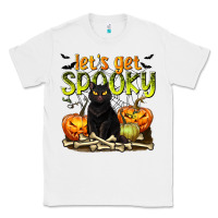 White Let's Get Spooky Classic Tee - texasbilliewilder
