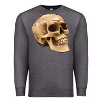 Charcoal Heather skull Premium Sweatshirt - Artiststas