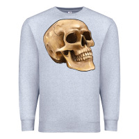 Heather Grey skull Premium Sweatshirt - Artiststas