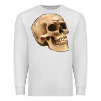 Oatmeal Heather skull Premium Sweatshirt - Artiststas