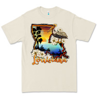 Bone louisiana  sunset map magnolia Premium Tee - BarkalooDesign