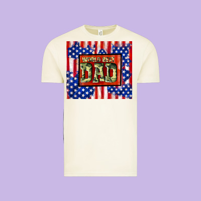 World Best Dad Vintage Tee Designed By Tumblerdesignbyshophia