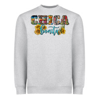 Heather Grey chica bonita Heavyweight Sweatshirt - BundleAndBundleShop