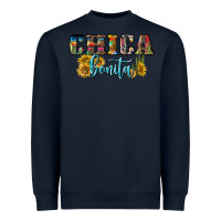 Navy chica bonita Heavyweight Sweatshirt - BundleAndBundleShop