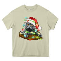 Mossy christmas scottish fold cat Heavy Core Tee - LillyAllenDesigns