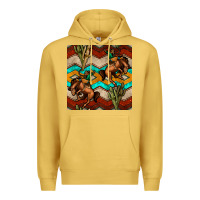 Antique Gold native american aztec seamless pattern 5 Premium Hoodie - BundleAndBundleShop