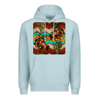 Blue Mist native american aztec seamless pattern 5 Premium Hoodie - BundleAndBundleShop