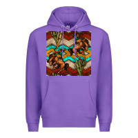 Purple native american aztec seamless pattern 5 Premium Hoodie - BundleAndBundleShop