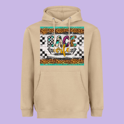 Race Wife Heavyweight Hoodie Designed By Artiststas
