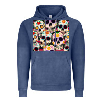 Vintage Denim cinco de mayo skull Vintage Hoodie - CowGirlArtShop