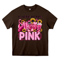 Chocolate Brown in october we wear pink football Heavy Core Tee - LillyAllenDesigns