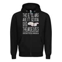 Black Clam Diggers Funny Quote Gift Long Beach Peninsula Zipper Hoodie - minhPixels