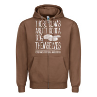 Chestnut Clam Diggers Funny Quote Gift Long Beach Peninsula Zipper Hoodie - minhPixels