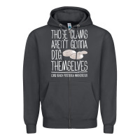 Smoke Clam Diggers Funny Quote Gift Long Beach Peninsula Zipper Hoodie - minhPixels