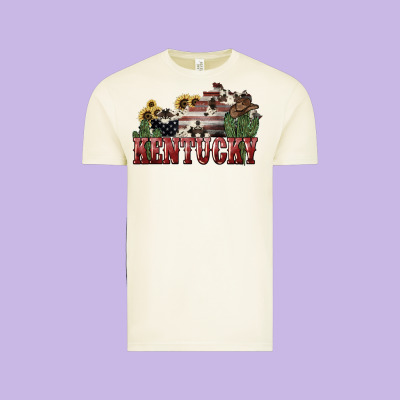 Kentucky 4th Of July Vintage Tee Designed By Howdyjamesfarm