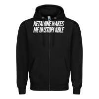 Black Ketamine  with Saying  Drugs Khole Dose Gift Idea Zipper Hoodie - minhPixels