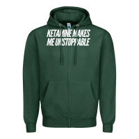 Sports Green Ketamine  with Saying  Drugs Khole Dose Gift Idea Zipper Hoodie - minhPixels