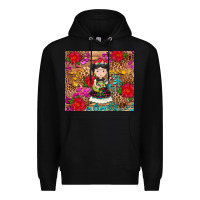 Black Mexican girl Premium Hoodie - RanaPortraitStore