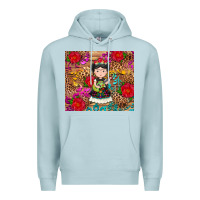 Blue Mist Mexican girl Premium Hoodie - RanaPortraitStore