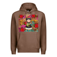 Chestnut Mexican girl Premium Hoodie - RanaPortraitStore