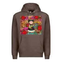 Coffee Mexican girl Premium Hoodie - RanaPortraitStore