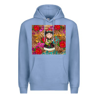 Colony Blue Mexican girl Premium Hoodie - RanaPortraitStore