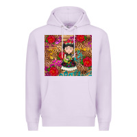 Lilac Mexican girl Premium Hoodie - RanaPortraitStore