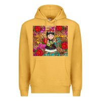 Mustard Mexican girl Premium Hoodie - RanaPortraitStore