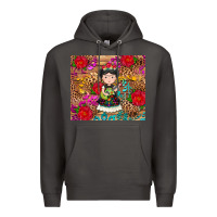 Smoke Mexican girl Premium Hoodie - RanaPortraitStore