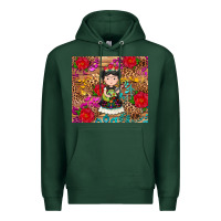 Sports Green Mexican girl Premium Hoodie - RanaPortraitStore