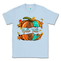 Dusty Blue pumpkin hello fall Classic Tee - NancyCooperArtShop