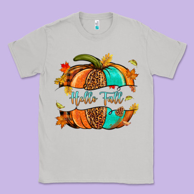 Pumpkin Hello Fall Classic Tee Designed By Nancycooperartshop